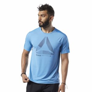 Reebok One Series Training ACTIVCHILL Move T Shirt Herren - Blau - DE 025-CUK